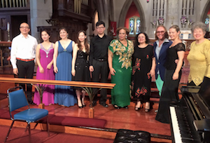    /></p>
<p><em>Performers at the Cui Festival opening concert at Grace Church on-the-Hill: L to R &nbsp; Norman Lee, J. Sun, Irina Rindzuner, Yim Wan, Kunlar Wu, Monique McDonald, Gulchekhru Inoyatova, Konstantin Soukhovetsky, Anastasia Dedik and Music Director Inna Leytush.</em></p>
<p>The festival (August 1 to 10, 2015) was hailed as a wonderful, festive success in the music world by the Students, Professors, and Guest Artists&nbsp; as well as audience members at the many Concerts, Lessons and Master Classes. The mission of the Cui Festival is to provide talented individual singers and pianists with an exciting multi-cultural exchange in which to experience and learn excellence in the performance of classical music from around the world. Participants from many parts of the world agreed that the festival met and exceeded the mark.<br /><br />Its inspiration comes from Inna Leytush, who initiated the first festival in 2014 in Estonia. She is the long time music director of RACH-C, The Russian American Cultural Heritage Center. This year, RACH-C was the Executive Producer of this grand festival in Toronto Canada.</p>                </div>
                <aside class=